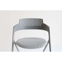 ICHIBA 折り畳み式ミーティングチェア グレー OFC-3842GY 1脚（直送品）