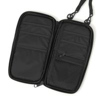 レディース メンズ ショルダーパスポートケース パスポートカバー ブラック LAKOLE/ラコレ