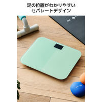 エレコム 体重計 デジタル コンパクト 乗るだけ自動電源ON 強化ガラス天板 ブルー HCS-S03BU 1個（直送品）