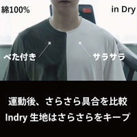 ランテルメディエール 空調Tシャツindry Sサイズ(2枚セット) ホワイト indry_WS_2set 1S(2着)（直送品）