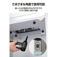 電動エアダスター 2WAY ハイパワー 掃除 LED スタンダードAD-ALC02BK エレコム 1個（直送品）