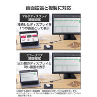 USB Type-C HDMI 変換アダプタ PD100W充電ポート搭載 シルバー ECAD-CHDMI100SV エレコム 1個（直送品）