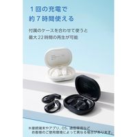 Bluetoothイヤホン 完全ワイヤレス IPX5 コスモブラック LBT-OWS02ECCBK エレコム 1個（直送品）