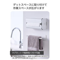 マグネット ペーパータオルホルダー 壁掛け ペーパータオルケース 白 KA-KSLKP02WH エレコム 1個（直送品）