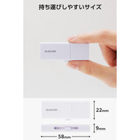 USBメモリ 64GB USB3.2 Gen1 スライド式 ホワイト MF-WSAU3064GWH エレコム 1個（直送品）