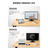 USB-C HDMI 変換ケーブル 2m 断線に強い高耐久 4K/60Hz対応 黒 MPA-CHDMIS20BK3 エレコム 1個（直送品）