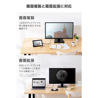 USB-C HDMI 変換ケーブル 1m 柔らかく取り回しやすい 黒 MPA-CHDMIY10BK3 エレコム 1個（直送品）