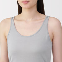無印良品 レディース 婦人 シルクタンクトップ 婦人Ｌ グレー 良品計画