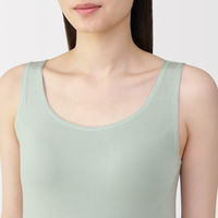 無印良品 レディース 婦人 なめらかブラタンクトップ 婦人Ｌ ライトグリーン 良品計画