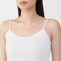 無印良品 レディース 婦人 ストレッチキャミソール 婦人Ｌ 白 良品計画