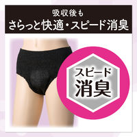 ナチュラ 吸水ショーツ M～L 150cc 1セット（7枚入×3パック） ブラック 使い切りタイプ 尿もれ 軽失禁 大王製紙