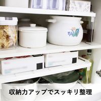 【整理棚】 ユメミグサ 積み重ねラック ホワイト(白)L HX-01 1個