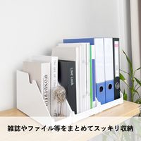 【収納ケース】 ユメミグサ 積み重ねできる仕切りケース トビラ用150 ホワイト(白) HS-07 1個