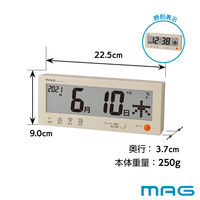 ノア精密 MAG電波カレンダー こよみん W-762 BE-Z 1個