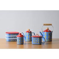 ムーミンハウス ドリップポット 1.0L ホーロー MOH-1.0DP 1個 IH・ガス火対応 富士ホーロー