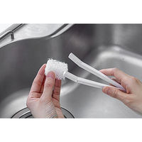 キッチンブラシ 水あか くもり ヌメリ 掃除 本体＋取り替え用シート1枚 日本製 1セット（1個×5）まめいた