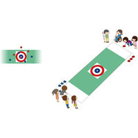 エバニュー フロアカーリング 00336055 1組（直送品）