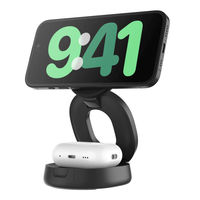 BELKIN Qi2 2ーinー1 ワイヤレス充電スタンド WIZ035DQBK 1個