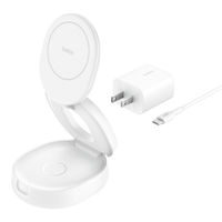 BELKIN Qi2 2ーinー1 ワイヤレス充電スタンド WIZ035DQWH 1個
