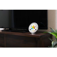 アナログ温湿度計 熱中症・インフルエンザ危険度表示 電池不要 壁掛け可能 ドリテック O-329WH 1台