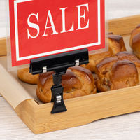 伊藤忠リーテイルリンク クリップホルダー　ワイドホルダー付　ブラック V2280ーBK　1セット（1袋(5個入)×3） オリジナル