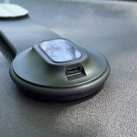 MagSafe対応 車載ワイヤレス充電器 ダッシュボード用 粘着固定 フレキシブルアーム ブラック MagSafe非対応機種・ケースも使える（直送品）