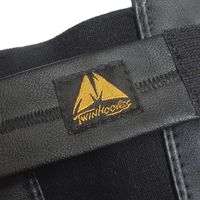 莊快堂 ツインフーブス・安全足袋　合皮　黒　26ｃｍ 1803534005 1足（直送品）