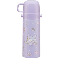 スケーター SKDC4 超軽量コンパクト2WAYステンレスボトル 【クロミ ビッグリボン】 686696-SKDC4 1個（直送品）