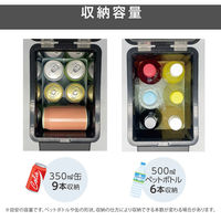 池商 車載用保冷温庫 6リットル RA-RS6 ブラック 1台（直送品）