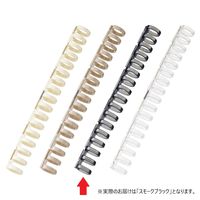 リヒトラブ カスタマイズ オープンリングノート とじ具 A6 スモークブラック N2922-24 1組