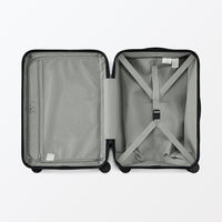 無印良品 バーを自由に調節できる フロントオープンキャリーケース ３２Ｌ タテ５４×ヨコ３７×マチ２４ｃｍ 黒 良品計画