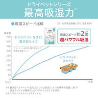 ドライペット ノート 置き型タイプ ホワイトリリー 1個 エステー