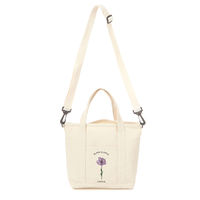 FLOWER刺繍トートバッグ コスモス LAKOLE/ラコレ