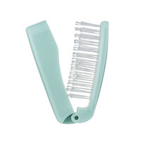 マペペ デタングリングブラシ（フォールディングポケット）グレイッシュミント