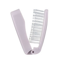 マペペ デタングリングブラシ（フォールディングポケット）パープルグレー