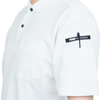 ユニワールド 半袖ポロシャツホワイトM PW-4014N 1枚（直送品）