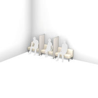 トーカイスクリーン EGシンプルパネル パーテーション 抗菌プリント紙 高さ1450×幅900mm EG-1409Nr 1枚（わけあり品）