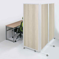 トーカイスクリーン MSパネル折りたたみ3連スクリーン ナチュラル 1セット（3連×1枚+キャスター×6個）MS-1818Nr（わけあり品）