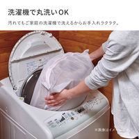 【玄関渡し】 萩原 くすみカラーのストライプフランネルラグ　ショコラ キャメルベージュ 190×190cm（直送品）