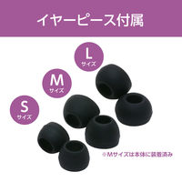 ナカバヤシ USBイヤホンマイク 高感度マイク搭載 ブラック UHP-10BK 1個