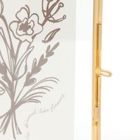 ガラスフォトフレームL版2枚 ゴールド studio CLIP