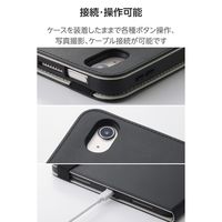 エレコム 11インチiPad Air(M3/M2) フラップケース 衝撃ガード ベルト付 TB-A25MPLF2BK 1個