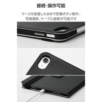 エレコム iPad(A16) フラップケース 衝撃ガード ベルト付 2アングル 軽量 TB-A25RPLF2BK 1個