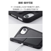 エレコム iPad(A16) ソフトクリアケース 軽量 スタンド付き Pencil収納 TB-A25RUCSTBK 1個