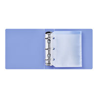 キングジム ミニリングファイル レッド 3穴バインダー MN637ーR 1冊