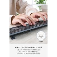 エレコム キーボード マルチペアリング 充電式 フルサイズ パンタグラフ式 ブラック TK-PN10FMPABK 1個（直送品）