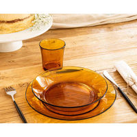 DURALEX デュラレックス アンバー プレート 23.5cm 442755 1個（直送品）