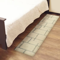 オカトー キッチンマット kieto インテリアマット 45×180cm アイボリー 479651 1個（直送品）