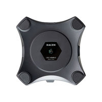 センチュリー 3 in 1 ヘッドホンスタンド ブラック CRC-HSMBU3BK2 1個