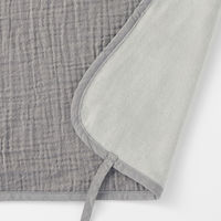 無印良品 綿ガーゼ 綿混ベロア リバーシブルまくらパッド ４３×６３ｃｍ用 グレー 良品計画